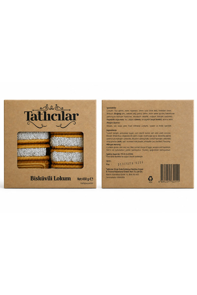 TATLICILAR GIDA Sweeteners 450 Gr. Finger Biscuit Lokum X 1 Piece