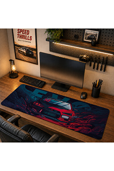 RUGRUMBA DRW1005 40x90cm Gaming Player XL Mousepad cu margini cusute, de dime...