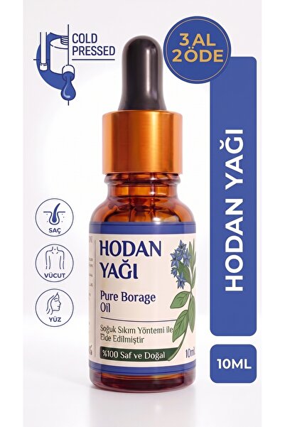 aktarloji 50 ml Borage Oil / Cold Pressed / 100% Pure and Natural