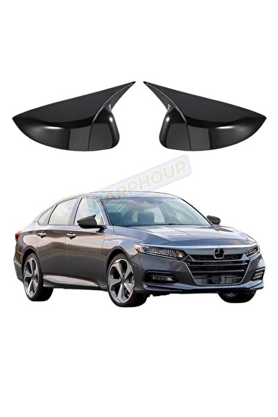 Harphour Honda Accord Yarasa Ayna Kapağı Pianoblack 2018-2023 Uyumlu İTHAL Ab...