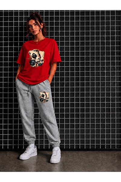 CLOTHES33 SET 2 PIESE TRICOU ȘI PANTALONI DE TRENING, SUBȚIRE, DE VARĂ, CARE ...