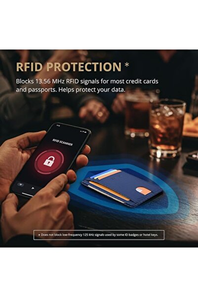 Buffway Mens RFID Blocking Slim Bifold Wallet Minimalist Leather Small Wallet...