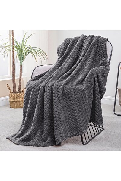 Exclusivo Mezcla Celadon Fleece Throw Blanket for Couch and Bed, 50x70 Inches...