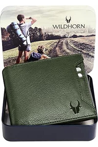 Wildhorn India Green Leather Men's Wallet (699705) | Hand-Crafted