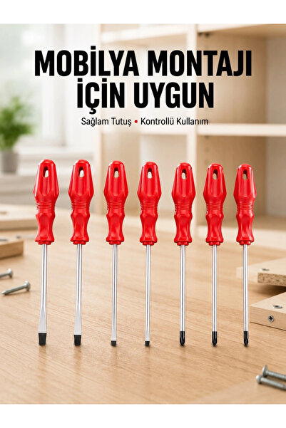 ARMÜZ 7-Piece Screwdriver Set for Various Screwdriving Tasks