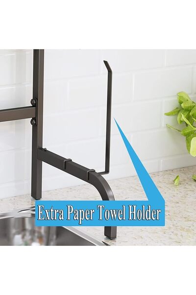 SAYZH Over The Sink Dish Drying Rack, 2 Tier Dish Drying Rack Adjustable (25....