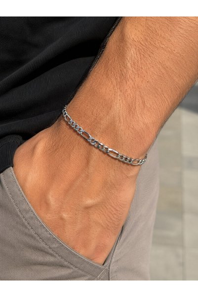 SEZİNİN TAKI DÜKKANI Steel Basic Model Men's Bracelet