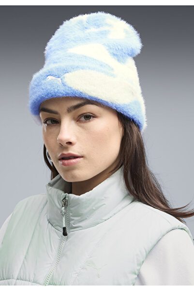 Puma Aufgeraute, bedruckte Beanie mit mittelhoher Krone