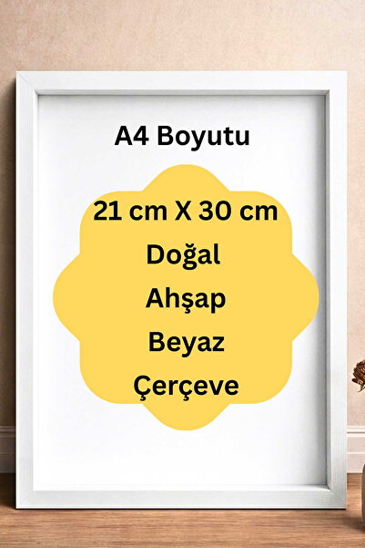 Gralanda 1Pc White Natural Wood Frame, Poster and Photo Frame for Living Room...