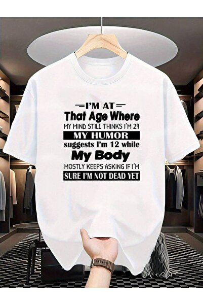KYMC07 [تي شيرت Age T-Shirt] تي شيرت بتصميم مزحة لعمر 40/50/60 سنة بعبارة "عن...