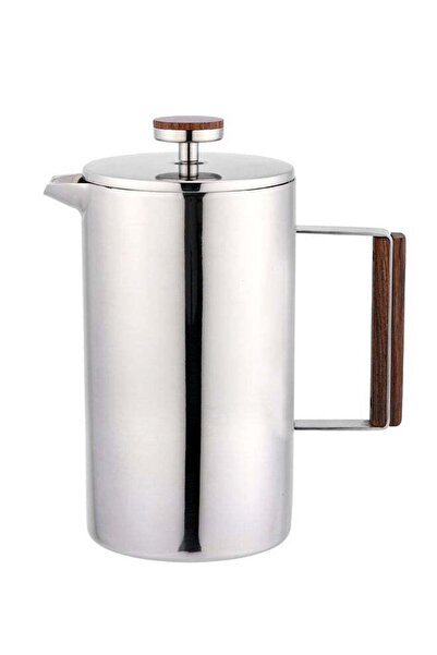 Trust Stainless Steel Double Wall Coffee Plunger 300 Milliliter Silver/Brown