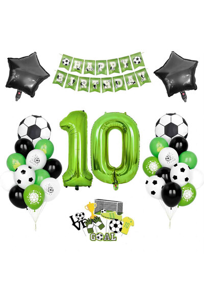 Generic Brand Football-themed birthday party set.