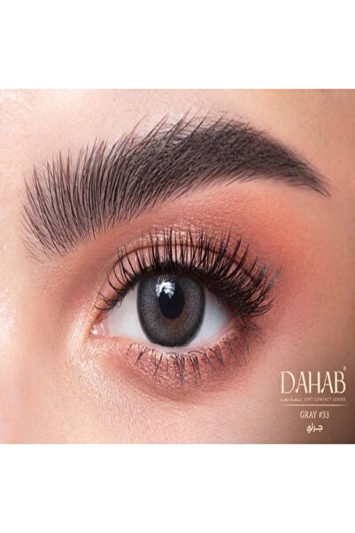 DAHAB 1-Day Natural Gray Pack Of 10 Daily Disposable Contact Lenses, Color Co...