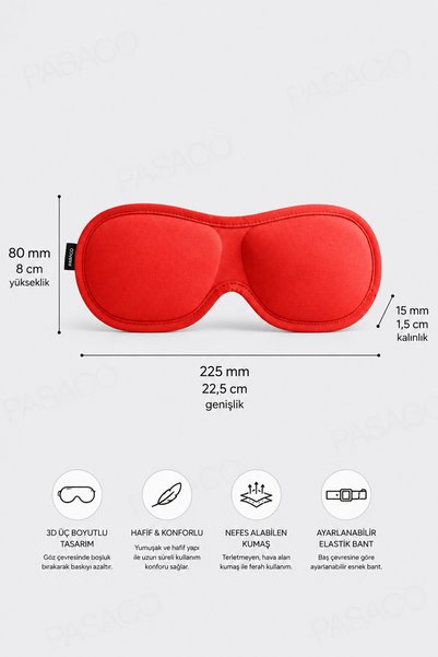 PASACO 3D Sleep Mask Light-Proof Soft Sleep Eye Patch That Reduces Pressure on the Eyes