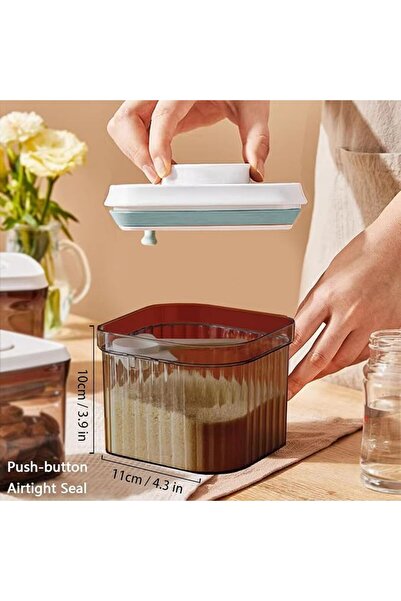 AZONEE Pop Top Containers with Airtight Date Tracker Lid, Small Food Storage ...