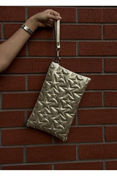 Yıldız Dikişli Clutch Star Kadın Çanta