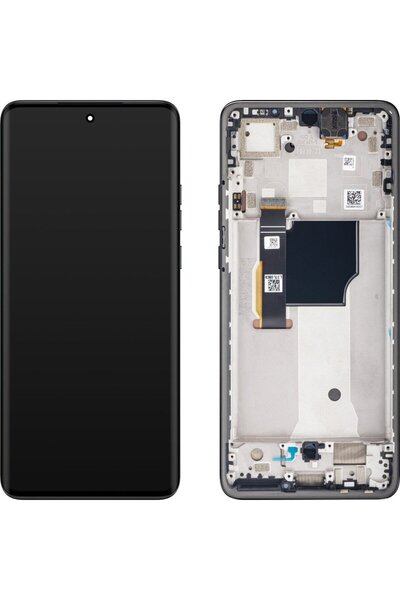 Motorola Γνήσια Οθόνη Και Μηχανισμός Αφής με Πλαίσιο Black Edge 40 Neo (Servi...