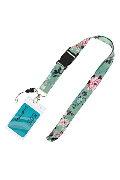 OEM Șnur floral verde pentru ecuson, cu clemă din plastic - Curea lată de 55 ...