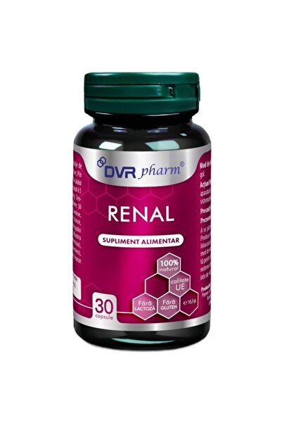 DVR Pharm Renal, formula 9 extracte + albastru metilen, si a vezicii urinare,...