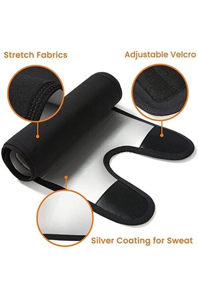 Aputue Thigh Trimmers, Silver Pair Adjustable Thigh Shaper Bands, One Size Fi...