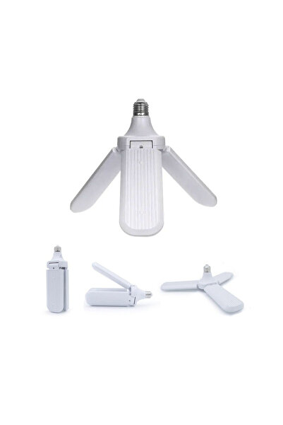KÜÇÜK HAZİNE 3 Kollu Pervane Modeli Beyaz Led Lamba Ampul 24W - E27