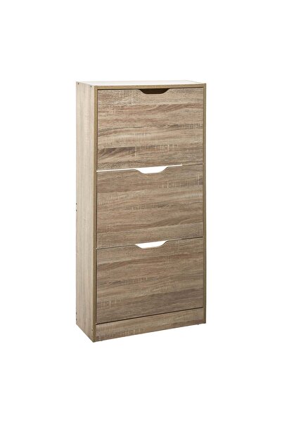 FİVE Pantofar cu 3 sertare, aspect stejar - Drawy