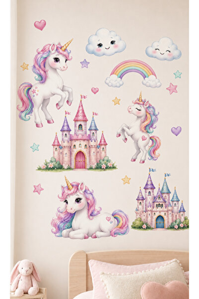 esatoys Unicorn Temalı Duvar Sticker