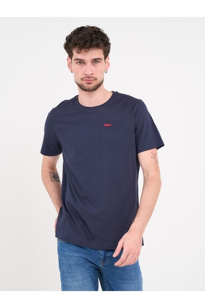 Lee Cooper - Tricou barbat cu maneca scurta si buzunar