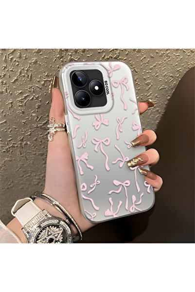 quırkshıeld Realme Note 50 Uyumlu Minyatür kurdele desenli zarif ve narin uzu...