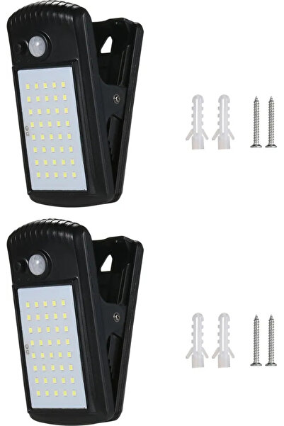 STARSTAR LED solar outdoor light with clip-on mounting bracket and motion sensor