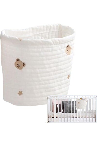 STARSTAR Baby Bedside Diaper Storage Bag, Baby Crib Organizer, Nightstand Org...