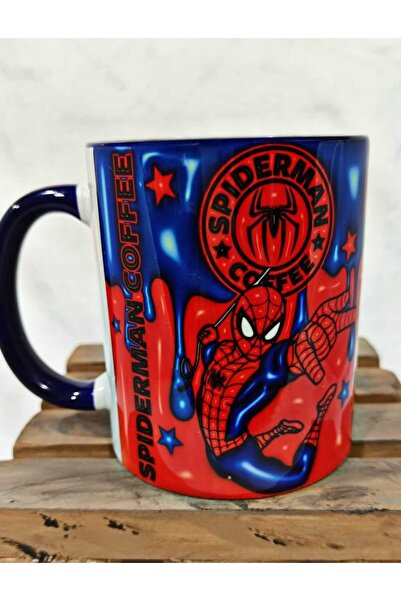 Mugs and love Örümcek adam baskı premium kupa