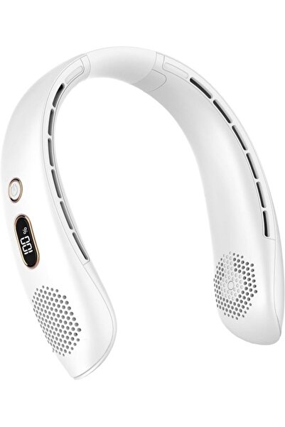 STARSTAR Portable neck fan - silent, with 360° airflow, USB rechargeable and ...