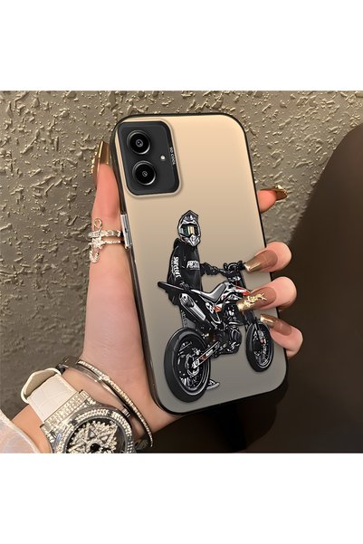 CHICASELUX Samsung Galaxy A06 4G/5G Compatible with a Helmeted Motorcyclist D...