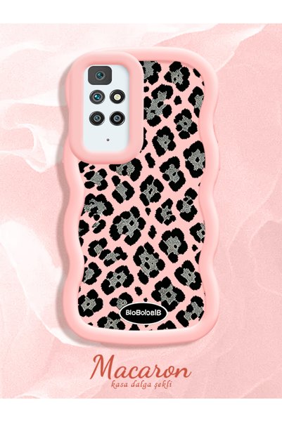 CHICASELUX Redmi 10 2022 Compatible Wavy Frame Leopard Print High Quality Sil...