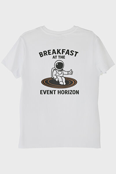 lofux Event Horizon Astronot Beyaz Tişört