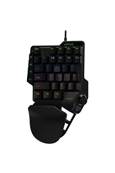 VERTUX Combat Quicksrike Optical Switch One Handed Gaming Keypad With JoyStick
