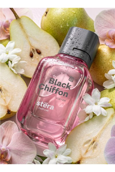 Stera BLACK CHIFFON Perfume For Women | Eau De Parfum - 50ml | Long Lasting Floral Musk Scent, Travel Size