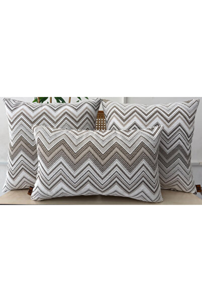 Elanora Home Decorative cushion covers, high-quality woven fabric, set of 3