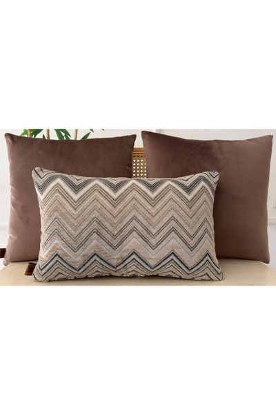 Elanora Home Decorative cushion covers, high-quality woven fabric, set of 3