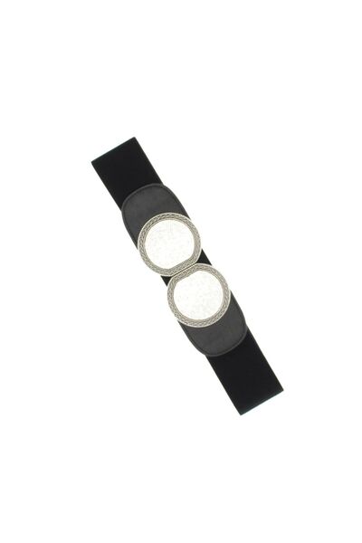 ButicCochet Curea lată tip brâu pentru femei, din material elastic, Buticcoch...