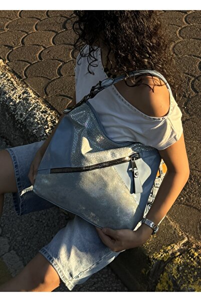 Çapraz Fermuarlı Vintage Premium Betty Kadın Omuz Çantası