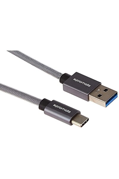 Promate Unilink-CAF USB 3.0 to USB Type-C Data & Charging Cable – Grey