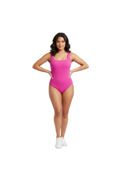 OEM Bodysuit modelator roz, fără cusături, fără mâneci, pentru femei, mărimea L