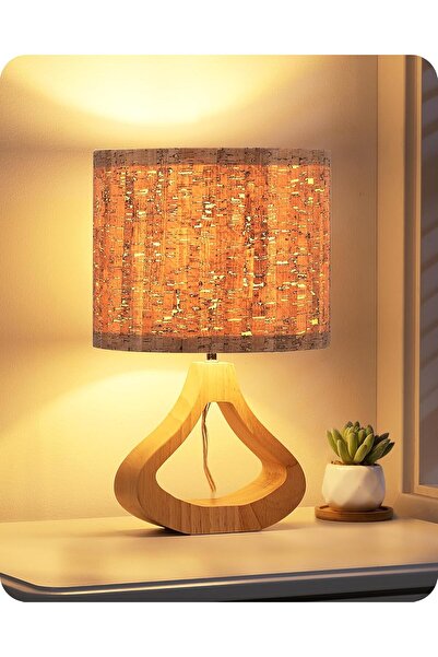 Dotail Lamp, tree-bark-style shade, teardrop base, E27 socket, 21 x 21 x 34 c...