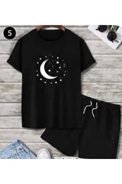 bellanova Unisex Printed T-Shirt and Shorts Set