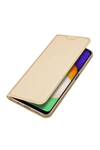 Dux Ducis Husă flip cover pentru Samsung Galaxy A14 5G, aurie