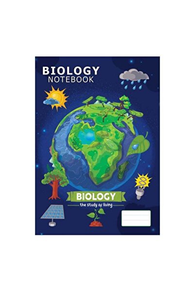 Jumbo Caiet de biologie A4 cu copertă model glob - 24 de pagini