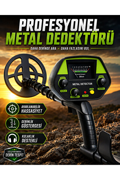 MDSTECH Profesyonel Metal ve Define Dedektörü 5 kHz – Ayarlanabilir Hassasiye...