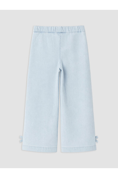 LC Waikiki Wideleg Girls' Jean Pants with Bow